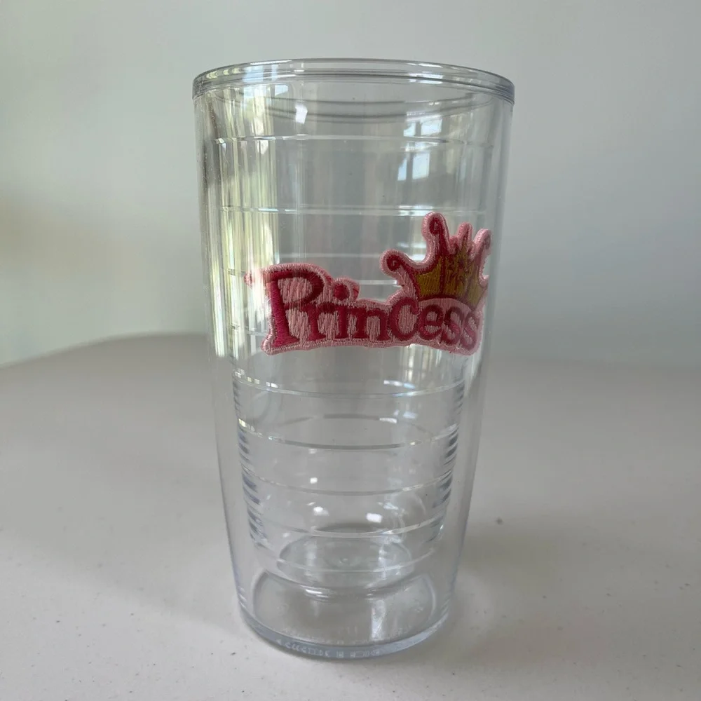 2 - Tervis “Princess” Drinkware with Pink and Gold Accents, 16 ounce NEW
